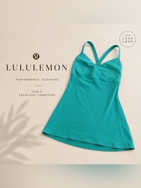 lululemon athletica turquoise racerback tank